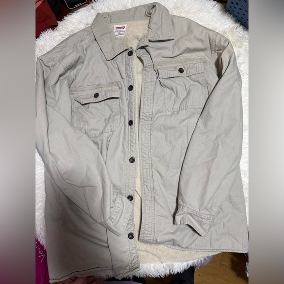 Levi's Light Cream Shirt Jacket - Picture 2 of 5